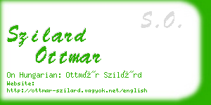 szilard ottmar business card